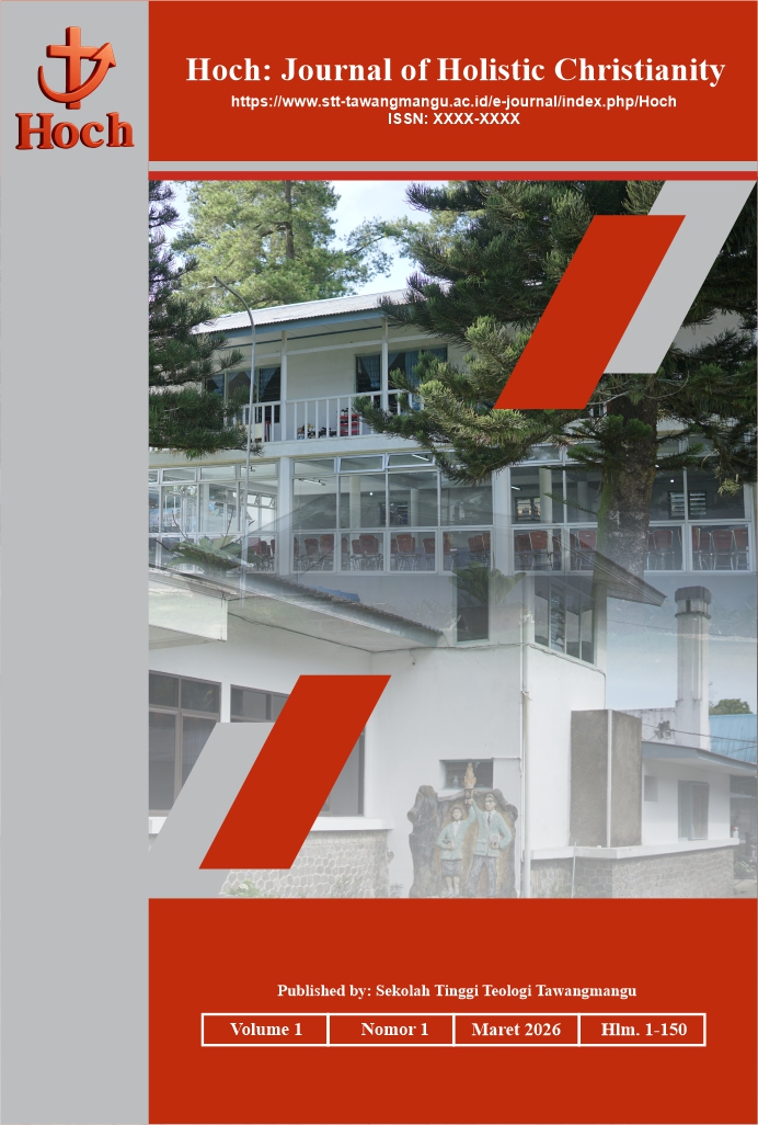 					View Vol. 1 No. 1 (2026): Hoch: Journal of Holistic Christianity
				